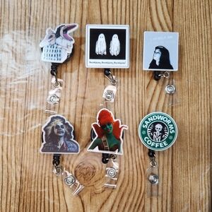 Beetlejuice Halloween‎ Belt Clip Badge Reels Lot of 6